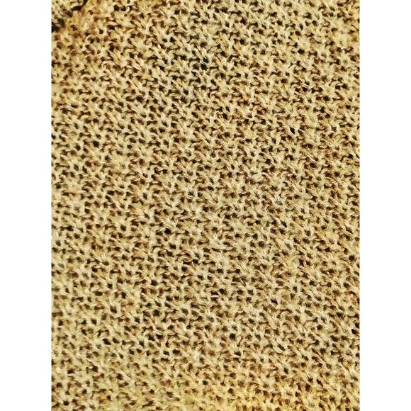 AQ-Sport Crochet Knit Cuffed Harem Pants High Waisted Cotton Blend Tan Womens M - Picture 6 of 8